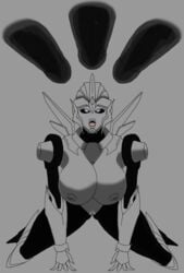 1girls 2d 2d_(artwork) alternate_version_available arcee arcee_(prime) autobot big_breasts breasts disembodied_penis female female_focus huge_breasts imminent_sex large_breasts looking_at_penis male monochrome multiple_penises nipples nobleseven20 on_knees open_mouth penis pussy robot robot_girl straight transformers transformers_prime vagina