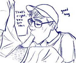 2boys average_sized_penis baseball_cap blowjob cock_gobble cock_hungry cock_suck cum_hungry ear_piercing ear_stud earring english_text eyes_closed fellatio gay giving_head glasses going_down_on good_boy hand_on_cheek imminent_orgasm kneeling_oral_position knob_polishing male_only malesub matt_watson matthmoefoe mouthful oral oral_sex pants_down penis_in_mouth playing_skinflute pubic_hair ryan_magee smooth_penis sucking_off supermega sweatdrop t-shirt text white_background yaoi youtube