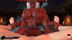 3d 4_arms abs biceps blindfold breasts claws defeated defeated_heroine demon devil digitigrade feet feet_up female_pov fit futa_on_female futadom futanari game_over gameplay_mechanics holding_legs horsecock horsecock_futanari implied_futanari interspecies large_breasts looking_at_viewer mascara_tears multi_arm multi_limb muscular muscular_futanari nipples quads rape red_skin rough_sex shiftybizness shiny_skin submissive_pov taker_pov talking_to_viewer thick_thighs vaginal_penetration white_hair