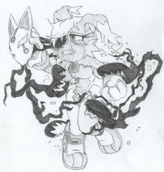 anthro archie_comics bite bodily_fluids clothing digital_creature duo female female/female hb_lint hi_res hybrid mobian_(species) nicole_the_lynx overclocked_nicole pain phage_(archie_sonic) possessed possession sega sonic_(series) sonic_the_hedgehog_(archie) sonic_the_hedgehog_(comics) sonic_the_hedgehog_(series) tears teeth torn_clothing yuri