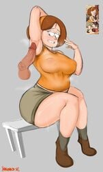 1girls armpit_fetish armpit_sex armpits background_character disney disney_channel disney_xd faceless_male female gravity_falls hikinks penis straight_hair sweaty thick_thighs white_female