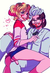 cosplay crossdressing crossplay despitethewives femboy gay glasses harley_quinn_(cosplay) lipstick male/male male_only matt_watson ryan_magee supermega yaoi