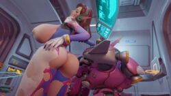 3d ass_expansion big_breasts blender breast_expansion d.va female giantess growth huge_breasts looking_at_viewer nude overwatch ripped_clothing sequence skin_tight suit torn_clothes vanasmut wardrobe_malfunction