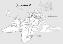 1futa artist_request breasts clothed clothing cum cum_through_clothes cumming ejaculation futa_only futa_sans_balls futanari hands-free handsfree_ejaculation human monochrome orgasm painwheel partially_clothed penis pussy skullgirls solo source_request