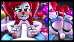 1futa 1girls 3d animated animatronic ass ass_grab baby baby_(fnafsl) back_view blue_body bonnie_(fnaf) circus circus_baby circus_baby_(fnaf) clown clown_girl cowgirl_position cute female five_nights_at_freddy's five_nights_at_freddy's:_sister_location five_nights_at_freddy's_2 futa_on_female futanari green_eyes huge_breasts huge_cock jiggle jollyferret looking_at_viewer loop mp4 no_sound paizuri red_hair reverse_cowgirl_position robot robot_girl side_by_side sister_location smile smirk smirking so87baby source_filmmaker straight summer_of_87_baby toy_bonnie_(fnaf) undressing vagina vaginal_penetration video white_body