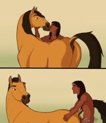 2boys absurd_res all_fours anal anal_sex anatomically_correct anatomically_correct_anus animal_anus anus ass bestiality big_anus big_butt blush comic doggy_style dreamworks duo ekayas equid equine equine_anus feral feral_penetrated from_behind_position gay genitals hi_res horse horse_penetrated human human_on_feral human_on_male human_penetrating human_penetrating_feral humanoid_genitalia humanoid_penis instant_loss_2koma interspecies kissing large_ass larger_feral little_creek love male male/male male_on_feral male_only male_penetrated male_penetrating male_penetrating_feral male_penetrating_male mammal nude penetration penis penis_in_ass quadruped sex size_difference small_dom_big_sub smaller_human spirit:_stallion_of_the_cimarron spirit_(character) story story_in_description yaoi zoophilia