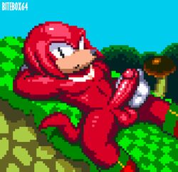 knuckles the echidna from sega by bitebox64