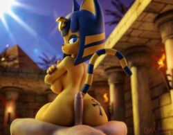 3d 3d_(artwork) 3d_model absurd_res animal_crossing ankh ankha ankha_(animal_crossing) ankha_(hazeker) anthro ass breasts buttjob daws19 digital_media_(artwork) domestic_cat doubutsu_no_mori duo erection felid feline felis female female_focus female_on_human first_person_view genitals half-closed_eyes hazeker hi_res hot_dogging human human_on_anthro interspecies looking_at_viewer looking_back male male/female male_on_anthro mammal nairu_(doubutsu_no_mori) narrowed_eyes nintendo nipples nude outside penis side_boob solo_focus sun video_games