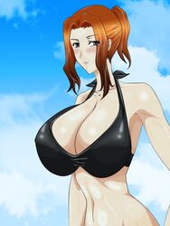 bikini brown_eyes brown_hair huge_breasts milf supernova_(artist) tachibana-san-chi_no_dansei_jijou tachibana_kyouka