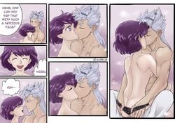 ass ass_grab black_clover comic dorothy_unsworth ingame08 kissing nozel_silva sideboob wholesome