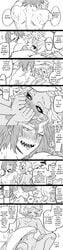 1boy 1boy1girl 1girls after_sex bite_mark black_and_white black_sclera blush blushing comic cute dialogue doujinshi eijirou_kirishima english_text female first_time hanazawa_(merry__chu) headpat heavy_blush horns innocent kirimina male male/female marks mina_ashido morning morning_after my_hero_academia nude nudity romantic scratches sharp_teeth sheets straight sweet talking_to_partner text virgin waking_up wholesome