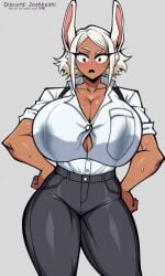 1girls ai_generated big_breasts breast_expansion breasts_bigger_than_head cleavage discord_url female joshkashi milk milk_squirt milking_breasts milking_cum milking_machine mirko miruko my_hero_academia rumi_usagiyama tagme video