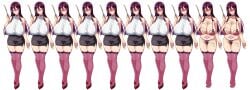 1girls 2d areolae bakunyuu_party big_breasts breasts cheating_girlfriend curvy_figure female_only game_cg huge_breasts long_hair mature_female milf nipples purple_hair takeda_hiromitsu terena_(bakunyuu_party) thick_thighs voluptuous writing_on_body