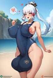 1futa ahe_gao ai_generated areolae autopaizuri autopaizuri_under_clothes balls beach big_balls big_breasts big_penis big_thighs blush breasts bulge busty curvy enormous_penis erection erection_under_clothes fat_cock futa_only futanari genshin_impact giant_penis gigantic_penis heart-shaped_pupils huge_balls huge_breasts huge_cock huge_thighs hyper_penis kamisato_ayaka large_balls large_breasts large_penis large_thighs long_penis massive_penis nipple_slip nipples nipples_visible_through_clothing nipples_visible_through_swimsuit paizuri_under_clothes penis swimsuit thick_penis thick_thighs thighs voluptuous zhenxiaohai