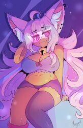 big_breasts breasts cleavage female furry huge_breasts marysquid slightly_chubby tagme thick_thighs wide_hips