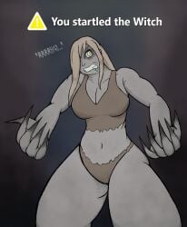 big_breasts female left_4_dead part_1 the_witch thick_thighs vore witch_(left_4_dead)