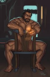 abs arcane bara beard biceps daddy dilf ilovefsushi league_of_legends love_sushi male male_only manly mature_male muscular_male nude pecs riot_games vander