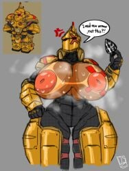 1girls abs anger_vein annoyed annoyed_expression armor armored_female big_breasts breasts breasts_out buttplug child_bearing_hips curvy curvy_figure damaged damaged_clothes dialogue female female_only ggez2341 giant_breasts gigantic_breasts holding_object hourglass_figure huge_breasts juggernaut_(tdx) large_breasts massive_breasts muscular muscular_female puffy_nipples reference_image ripped_clothes ripped_clothing roblox rule_63 sweat sweatdrop tanline text thick thick_thighs tower_defense_x voluptuous voluptuous_female