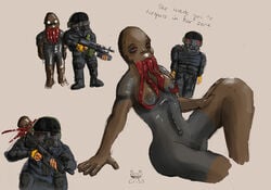 black_body black_skin bloodsucker brown_body brown_skin crisis monster_girl multicolored_body mutant nightmare_waifu s.t.a.l.k.e.r. tagme