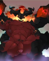 male male_only mobile_legends muscular muscular_male naked naked_male nude nude_male thamuz_(mlbb)