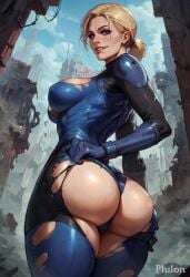 1girls ai_generated biohazard blonde blonde_female blonde_hair blonde_hair_female blue_eyes blue_eyes_female cameltoe capcom cleavage curvy erect_nipples female huge_areolae huge_ass huge_breasts jill_valentine jill_valentine_(blonde) nai_diffusion philon puffy_nipples resident_evil stable_diffusion thick_lips voluptuous wide_hips yellow_hair