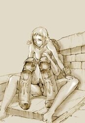 1boy 1girls breast_grab female female_on_top final_fantasy final_fantasy_xii fuyusuke girl_on_top human legwear_only male male/female penelo sex small_breasts straight tagme vaan vaginal_penetration