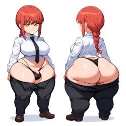 ai_generated ass ass_bigger_than_head big_ass big_butt brax_(artist) chainsaw_man character_sheet clothing futa_milf futa_only futanari hips makima_(chainsaw_man) panties shortstack shortstack_futa small_penis small_penis_futa stable_diffusion tagme wide_hips