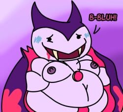 1male 2024 belly blush chubby chubby_male cute cute_fangs cute_male digital_drawing_(artwork) digital_media_(artwork) fat male moobs nipples no_visible_genitalia overweight pink_skin red_sheepo shortstack toony vampire vampire_teeth vivziepop