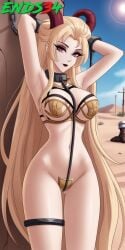 1boy 1girls ai_generated big_ass blonde_hair catholic christianity demon demon_girl ends34 female female_focus hazbin_hotel horns lilith_morningstar_(hazbin_hotel) long_hair medium_breasts milf monster monster_girl mythology public_domain sex slave slavegirl stockings succubus