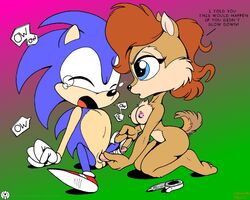 anthro archie_comics blue_fur breasts classic_sonic classic_sonic_(universe) fatalis female furry gloves hedgehog huge_eyes interspecies male mammal mobian_(species) mostly_nude nude penis sally_acorn sega shoes sonic_(series) sonic_satam sonic_the_hedgehog sonic_the_hedgehog_(archie) sonic_the_hedgehog_(comics) sonic_the_hedgehog_(series) straight toony