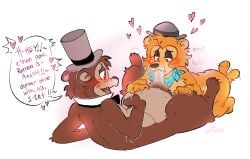 2024 2d 2d_(artwork) 2d_artwork anthro anthro_on_anthro bandana bear blowjob blush blushing bowler_hat brown_fur country_bear_jamboree digital_art digital_drawing_(artwork) digital_media_(artwork) disney flustered furry furry_male furry_only gay gay_blowjob gay_male gay_sex heart hearts henry_(country_bear_jamboree) larger_male orange_fur penis saliva saliva_drip saliva_on_penis size_difference smaller_male sucking sucking_penis tail tail_wagging tailwag top_hat ursid ursine wagging_tail wendell_(country_bear_jamboree) wholesome wholesome_sex