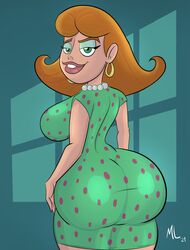 1girls ameizing_lewds ass big_ass clothing curvy dat_ass female hips hourglass_figure jimmy_neutron_boy_genius judy_neutron large_ass looking_at_viewer mature mature_female mature_male milf rear_view straight_hair thick thick_ass thick_legs voluptuous wide_hips