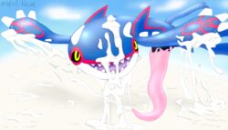 animal_genitalia animal_penis big_penis bodily_fluids cetacean_penis cum cum_sea cumshot ejaculation excessive_cum feral genital_fluids genitals huge_cock hyper hyper_cum hyper_genitalia hyper_penis kyogre legendary_pokémon male nintendo penis pokémon_(species) pokemon sevi_blaze solo tapering_penis video_games