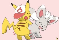anus artist_logo backwards_baseball_cap backwards_hat baseball_cap blush bodily_fluids closed_eyes clothing cum cum_in_vagina cum_inside duo female female_feral female_penetrated feral feral_on_feral feral_penetrated feral_penetrating feral_penetrating_feral fur generation_1_pokemon generation_5_pokemon genital_fluids grey_body grey_fur hat headgear headwear jolts_(pichu90) logo maid_headdress male male/female male_feral male_penetrating male_penetrating_female minccino mincy_minccino nintendo penetration penile penile_penetration penis_in_vagina pichu90 pikachu pink_background pokemon pokemon_(species) sex simple_background vaginal_penetration x_anus yellow_body yellow_fur