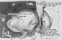 ambiguous_gender anal anthro arthropod ass big_breasts big_butt black_text body_worship breasts breastwizard butt_sniffing butt_worship clothing dialogue duo female female/ambiguous flies_for_smell fly_(animal) hair hi_res human insects long_hair mammal monochrome murid murine musk neet oral overweight overweight_anthro overweight_female panties rat rimming rodent sex simple_background smelly_butt sniffing speech_bubble text thong trash underwear white_background