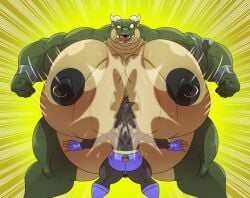 anthro between_moobs big_moobs big_nipples black_nipples bruno_silva canid canine canis dragon facial_piercing fight huge_moobs macro male male/male mammal moobs mythological_creature mythological_scalie mythology nipple_piercing nipple_ring nipples nose_piercing nose_ring piercing reagan700 ring_piercing scalie size_difference slamming wolf