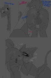 1boy 1boy1girl 1girl1boy 1girls ass_focus ass_out big_balls cat_ears cat_tail dandy's_world dandys_world dialogue donut_anus eating eating_ass fat_ass feline goob_(dandy's_world) greyscale hi_res incest incest_(lore) lazy_eye male_focus musk musk_clouds musky_anus musky_butt onomatopoeia pageeeeeeee puffy_anus roblox roblox_game scraps_(dandy's_world) stuck stuck_in_object stuck_in_wall tagme tail young