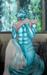 a after amur_carp and andromorph anime anthro brigh1hf canid canine canis carp changes classroom covering cyprinid cypriniform digital_media_(artwork) domestic_dog fish furrymail genitals hi_res his in intersex koi kunagu male mammal marine naru ni penis playing school slim solo sport stands the towel typical_carp with