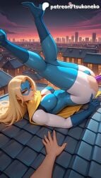 1futa 2026 ai_assisted ai_generated anal anal_insertion anal_masturbation anime artist_name blonde_blazer blonde_hair boots brick_wall building city cityscape dildo dildo_in_ass dispatch_(game) domino_mask explicit futanari hi_res high_quality high_resolution highres mask patreon patreon_username penis pleasure_face scarf stable_diffusion superhero torn_clothes tsukoneko watermark