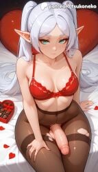 1futa 2026 ai_assisted ai_generated anime artist_name bed bed_sheet cock dick explicit frieren frieren_beyond_journey's_end futanari hi_res high_quality high_resolution highres long_hair on_bed pantyhose patreon patreon_username penis petals pointy_ears rose_petals sousou_no_frieren stable_diffusion tits tits_out torn_clothes torn_legwear tsukoneko uncensored valentine's_day valentines_day watermark