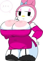 ... 1girls adorable anthro areola big_breasts black_eyes blush blushing_female bow breasts breasts_out bunny_ears bunny_girl cassettedream clothing cute cute_female dream-cassette dress edit edited exposed_breasts female female_only furry furry_female garter_straps hair_ornament half-closed_eyes hood hoshime hourglass_figure huge_breasts lagomorph looking_at_viewer microdress mob_face my_melody nipples off-shoulder_dress off_shoulder onegai_my_melody partially_clothed pink_dress pink_hood pussy rabbit rabbit_ears rabbit_girl ribbon sanrio short_dress side_slit simple_background smile solo solo_female thick_thighs thighhighs white_fur wide_hips