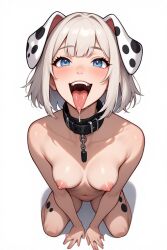 ai_generated dog_ears female human petplay solo solo_female tongue_out