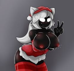 2023 breasts breasts_out christmas christmas_outfit enon_nn female female_only tagme tonya_(enon_nn)