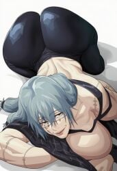 ai_generated ass ass_focus big_ass boy chubby curvy fat_ass gay girly jujutsu_kaisen mahito_(jujutsu_kaisen) thick_thighs voriksan