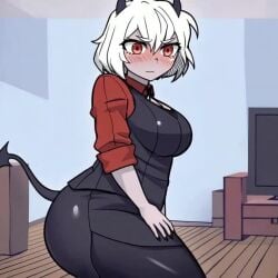 ai_generated flustered grumpy malina_(helltaker) shaking_ass shy_expression tagme video