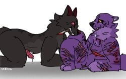 anthro bites cuts forced furry kinky knife knife_play male male_only nonbinary oc original_character rape rough_sex scar scars self_harm_scars