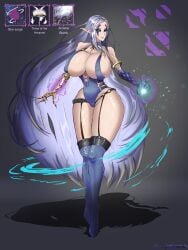 arcane areolae ass big_ass big_breasts big_butt big_thighs dnd_character dragon_arm dungeon_and_fighter dungeons_and_dragons elf elves female femdom fire_emblem:_three_houses genshin_impact huge_nipples lightning_bolt long_hair mage prosthetic_arm thigh_gap thigh_highs thighhighs thighs tight_clothing tight_fit tight_pussy