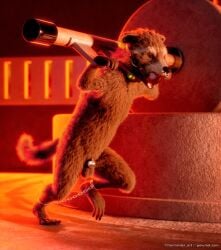 3d_(artwork) 5_toes absurd_res blender_(artwork) bondage bound chastity_cage chastity_device digital_media_(artwork) feet forced_labour guardians_of_the_galaxy hi_res mammal marvel mill procyonid raccoon rocket rocket_raccoon stormrider text toes url