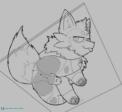 against_surface animal_genitalia anus canine_genitalia codyf0xx digitigrade feral generation_5_pokemon genitals glass glass_surface hi_res kirin_(kirinfox) looking_at_viewer low-angle_view male nintendo on_glass on_glass_surface pokemon pokemon_(species) sheath sitting under_surface_view zorua