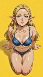 ai-created ai_generated ai_slop blue_lingerie lingerie princess_zelda sexy